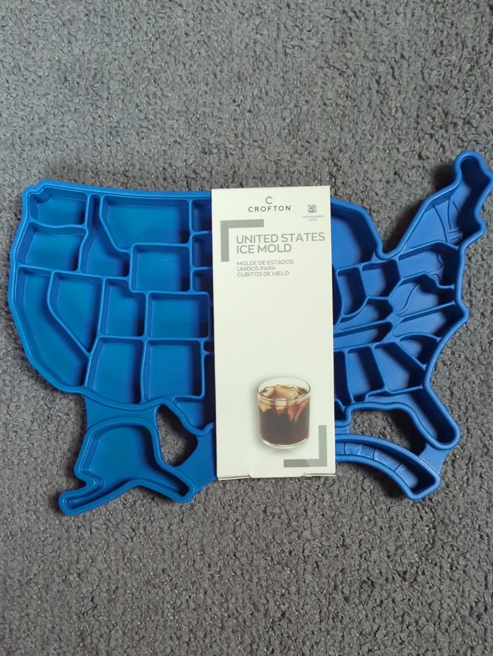 Crofton United States Map Ice Mold - Blue